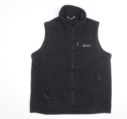 Berghaus Men's Black Fleece Full Zip Bodywarmer Waistcoat XL