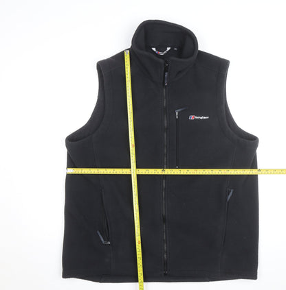 Berghaus Men's Black Fleece Full Zip Bodywarmer Waistcoat XL