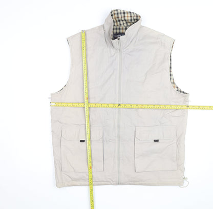Explorer Navigator Men's Beige Cotton XL Bodywarmer Waistcoat