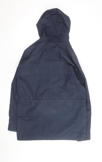 Jack Wolfskin Men's Blue Hooded Parka Jacket Size M Outdoor Wear