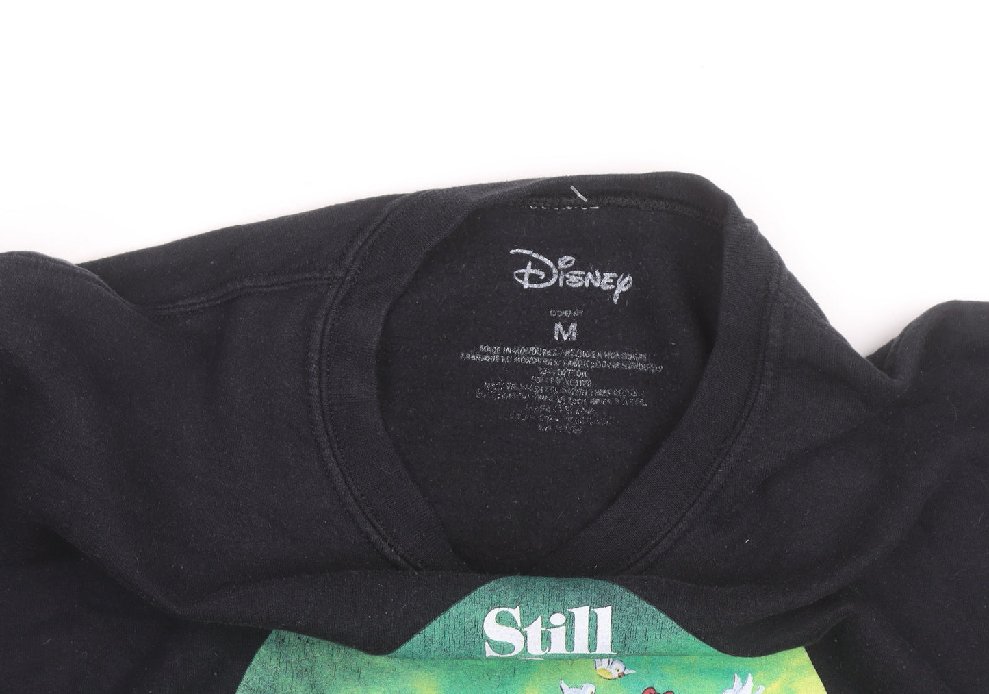 Disney Men's Black Snow White Graphic Pullover Sweatshirt M