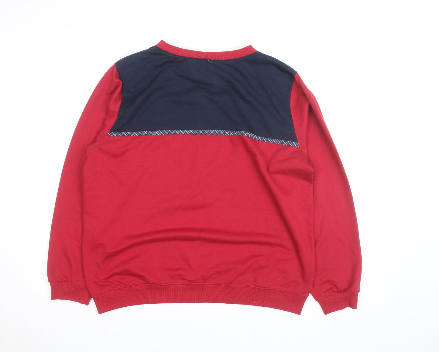 Koret Wear Womens Red & Navy Long Sleeve Pullover Sweatshirt Size 14-16