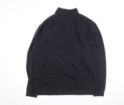 Columbia Men's Black 1/4 Zip Fleece Pullover Sweatshirt L