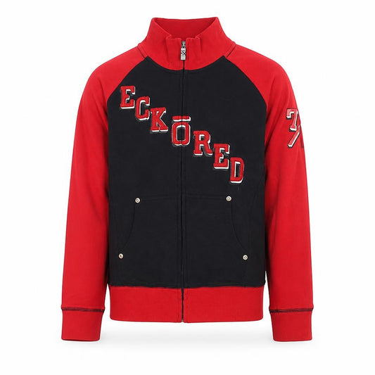 Ecko Red Boys Black & Red Full Zip Sweatshirt Size M Cotton Blend
