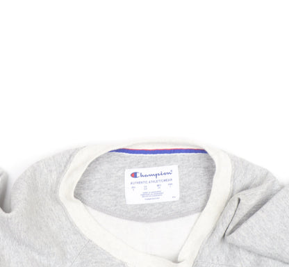 Champion Men's Grey Crew Neck Pullover Sweatshirt M
