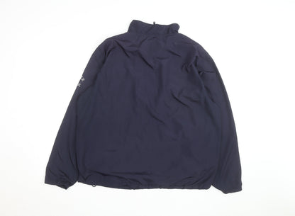 Cutter & Buck Men's Blue M WindTec 1/4 Zip Windbreaker Jacket