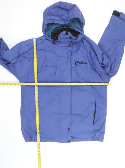 TOG24 Men’s Blue Waterproof Hooded Outdoor Jacket Size S
