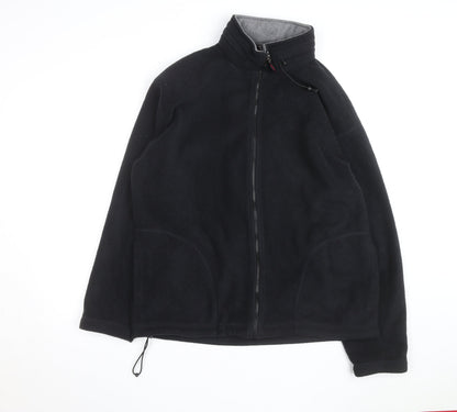 Marks and Spencer Men's Black Fleece Full Zip Jacket Size L