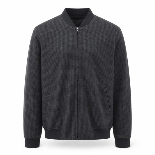 Next Tailoring Mens Grey Houndstooth Slim Fit Bomber Jacket L