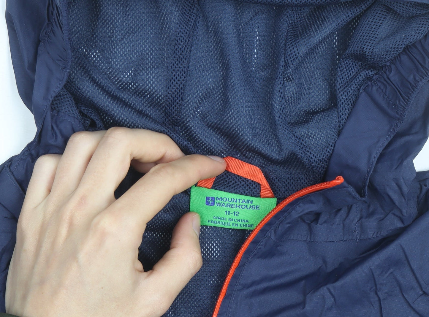 Mountain Warehouse Boys Blue Hooded Windbreaker Jacket 11-12 Years Water Resistant