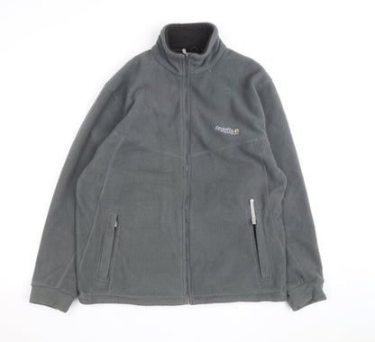 Regatta Men's Grey Fleece Jacket L Full Zip Outdoor Hiking Warm