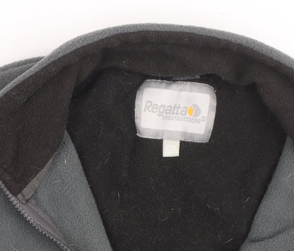 Regatta Men's Grey Fleece Jacket L Full Zip Outdoor Hiking Warm