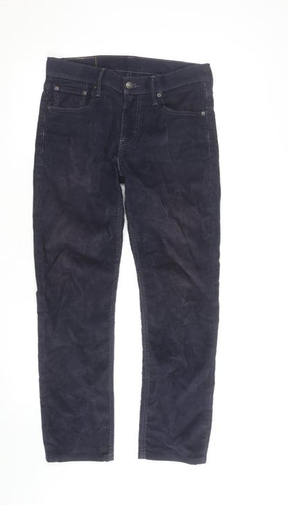 Levi's Men's Blue Corduroy 511 Slim Fit Trousers W29 L32