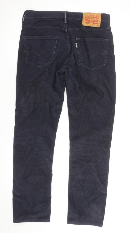 Levi's Men's Blue Corduroy 511 Slim Fit Trousers W29 L32