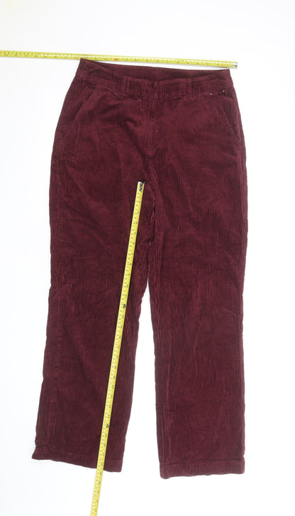 Seasalt Cornwall Womens Burgundy Corduroy Trousers UK 12 Regular