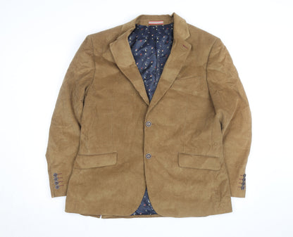 Alec W. G. Hall Men's Brown Corduroy Blazer Size 42 Classic Fit