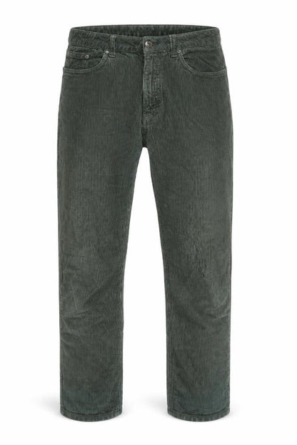 Topshop Men Green Corduroy Slim Fit Chino Trousers W32 L28