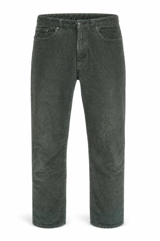 Topshop Men Green Corduroy Slim Fit Chino Trousers W32 L28