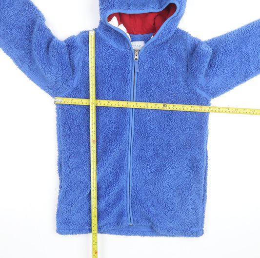 FatFace Boys Blue Full Zip Hoodie Fleece Age 10-11 Years