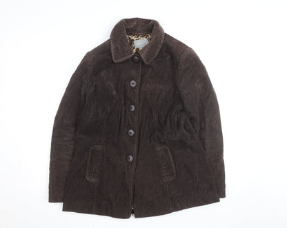 Marks and Spencer Per Una Women Brown Corduroy Jacket Size 14