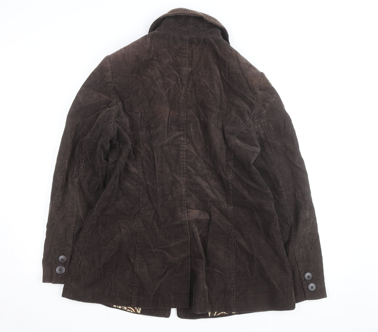 Marks and Spencer Per Una Women Brown Corduroy Jacket Size 14