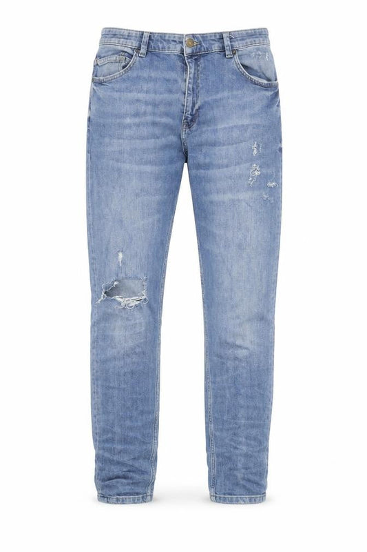 Red Herring Men’s Blue 38R Regular Fit Distressed Denim Jeans