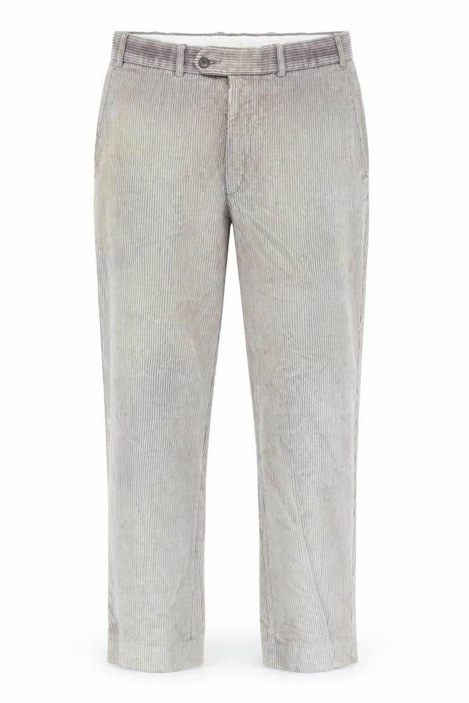 Marks and Spencer Men's Beige Corduroy Trousers Size 36 Regular Fit