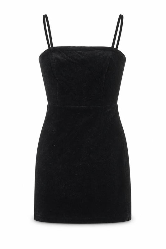 New Look Women’s Black Corduroy Bodycon Mini Dress Size 6