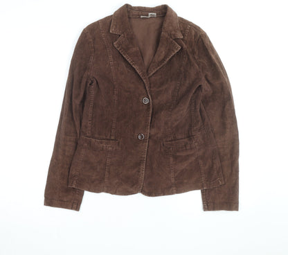 La Redoute Women’s Brown Corduroy Blazer Jacket Size 10