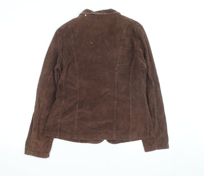 La Redoute Women’s Brown Corduroy Blazer Jacket Size 10