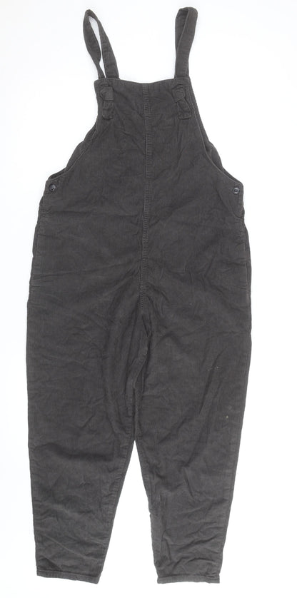 Next Boys Black Corduroy Dungarees 13 Years Adjustable Waist Casual