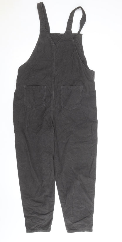 Next Boys Black Corduroy Dungarees 13 Years Adjustable Waist Casual