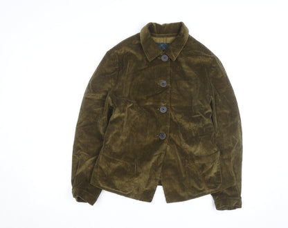 Gallego Desportes Men's Green Corduroy Lined Jacket Size L