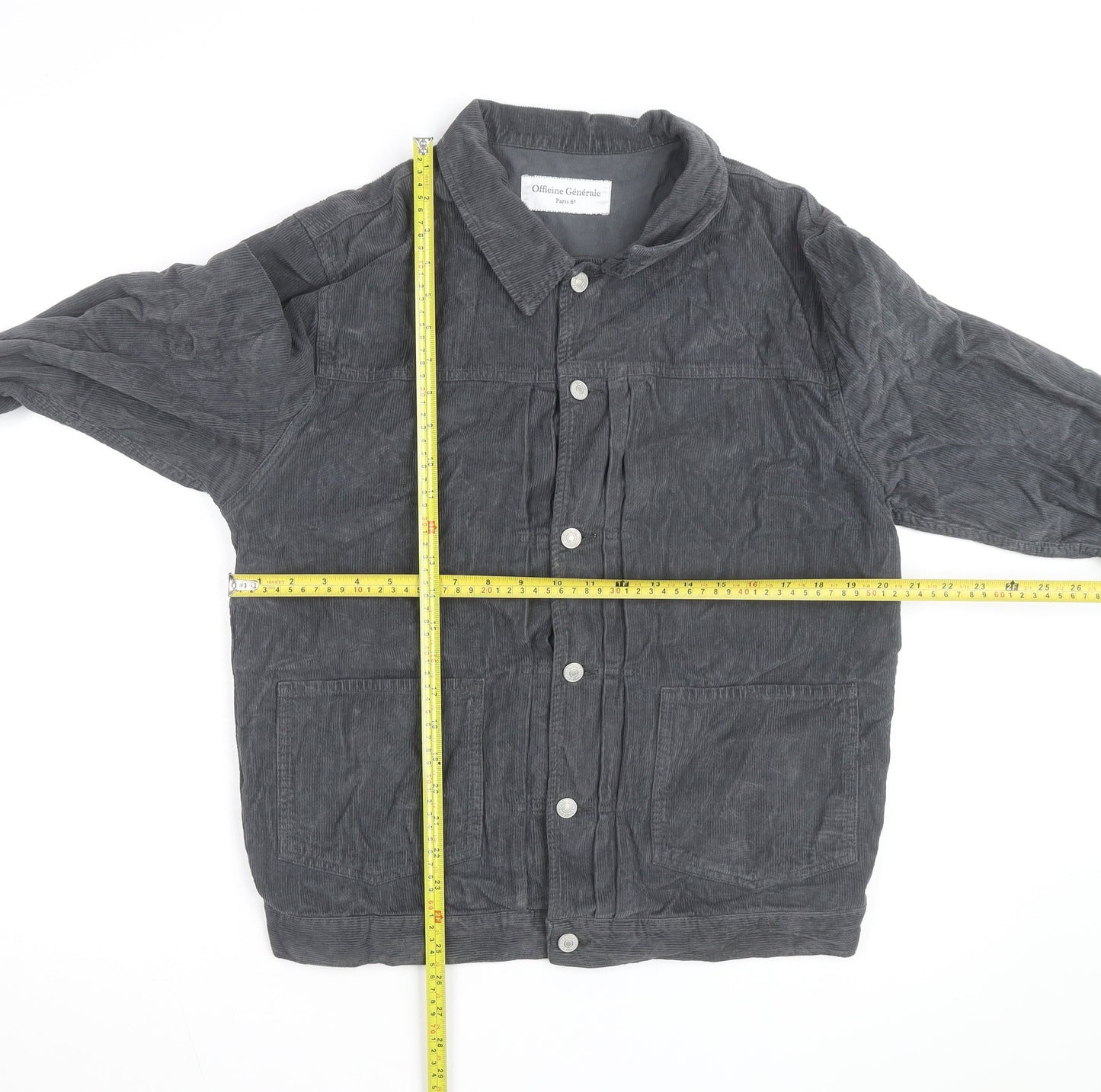 Officine Générale Men Grey Corduroy L Basic Jacket