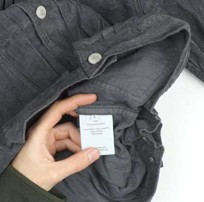 Officine Générale Men Grey Corduroy L Basic Jacket