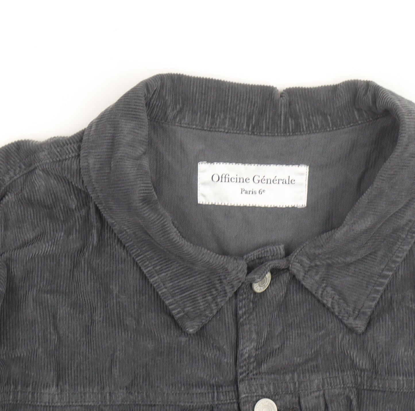 Officine Générale Men Grey Corduroy L Basic Jacket