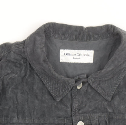 Officine Générale Men Grey Corduroy L Basic Jacket