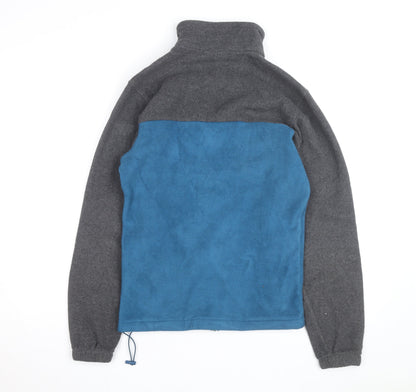 Columbia Men's Blue Grey Fleece Full Zip Active Jacket Size S