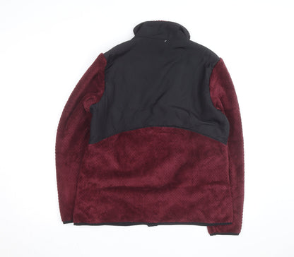 FILA Sport Men's Red Faux Fur Fleece Full Zip Active Jacket L