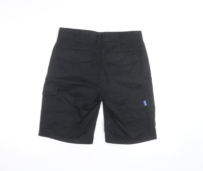 Projob Men's Black Cargo Work Shorts Size M 33in Waist