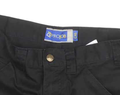 Projob Men's Black Cargo Work Shorts Size M 33in Waist