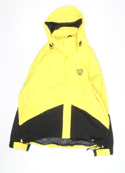 Calcutta Apparel Mens Yellow Hooded Waterproof Parka Jacket XL