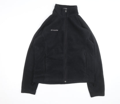 Columbia Women's Black Fleece Full Zip Mid-Length Active Jacket M