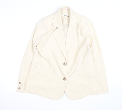 The Frolic Women’s Ivory Single-Breasted Blazer UK 8