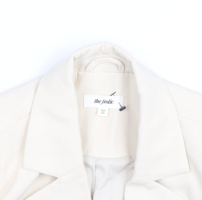The Frolic Women’s Ivory Single-Breasted Blazer UK 8