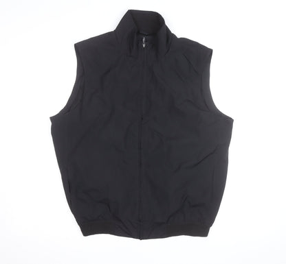 IZOD Men's Black Medium Full Zip Softshell Bodywarmer Waistcoat