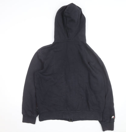 Nike Men's Black Full Zip Hoodie M Red Lined Sportswear
