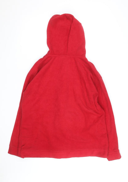 Disney Women Red Mickey Full Zip Fleece Hoodie 2XL
