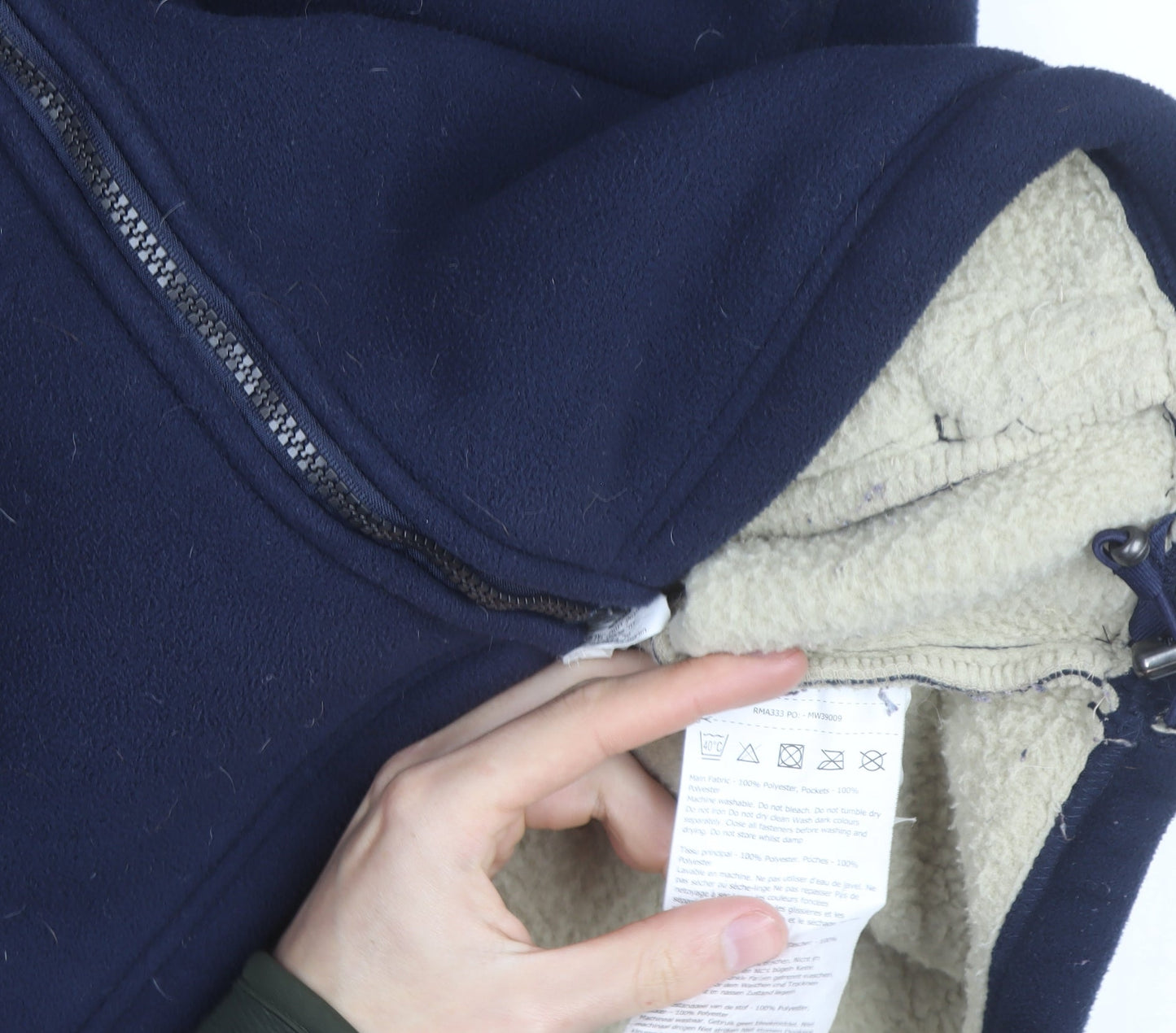 Regatta Men's Blue Fleece Basic Jacket 2XL Warm Lined Outdoor