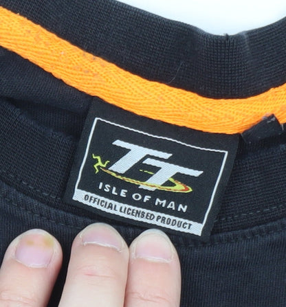 TT Isle of Man 2020 Men's Black L Graphic Motorcycle T-Shirt